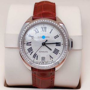 Циферблаты работы автоматические часы Carter Instant Flash Sale Watch Watch Series серия ключей WSCL0017 Автоматический механический задний алмазный вставка