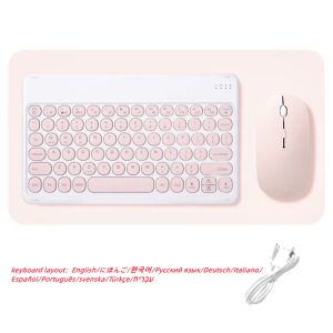 Мыши беспроводная клавиатура и комбо мыши с настройкой Bluetooth иврит испанский еврейский корейский