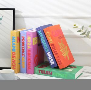 Декоративные предметы фигурки туристические серии фальшивая книга Colorf Home Books современный учебный зал клуб El Decoration Mykonos Ibiza Capri SO9761820