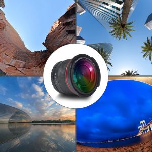 Фильтры 0,35x широкоугольный объектив Fisheye с линзой RO 58 мм для линз повстанцев Canon T3i SL3 SL2 80D 70D 700D 650D 600D 550D 6D 7D Mark II