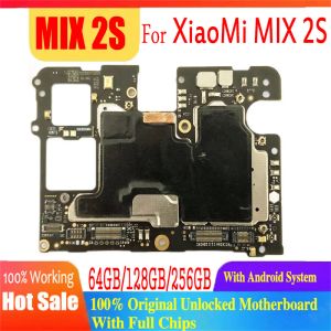 Anten xiaomi mi mix için% 100 orijinal 2S mix2s Mix2s 2s Anakart Kilidi Tam Yongalı Mantık Kart Flex Cable Ana Kurulu