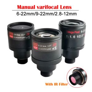 Фильтры 622 мм 2,812 мм Ручной варифокальной линзы с ИК -фильтром M12 Mount Mount Focus и Zoom Lens для CCTV IP USB AHD Аналог пришел