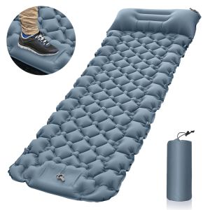 Модернизированная надувная надувная спальная площадка с подушкой с воздушным воздушным матрасом коврик для ног для палатки для походов на открытый кемпинг путешествие