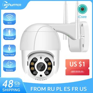 CAMERA PTZ IP CAMERA IP WiFi Speed Dome Camera 4x Zoom CCTV Night Vision 8MP 5MP 3MP 1080p Video Surveillance ICSEE Home Security