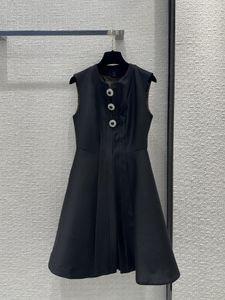 Milan Pist Elbisesi 2024 Yeni İlkbahar Yaz O Boyun Moda Tasarımcısı Elbiseler Marka Aynı Stil Elbise 0424-10
