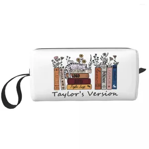 Bolsas de cosméticos como livros Swiftie 1989 Makeup Women Bag Trend Travel Organizer Case