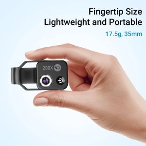 Filtreler 2 In 1 Lens Universal Clip Lentes Cep Telefonu Lens Professional 200 Kez Süper Genişleti + Makro HD lens İPhone Android