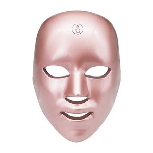 Оптовая светодиодная маска маска легкая фотонная терапия омоложения кожи против прыщей Удаление морщин Электрическая светодиодная маска для лица 7 цветов