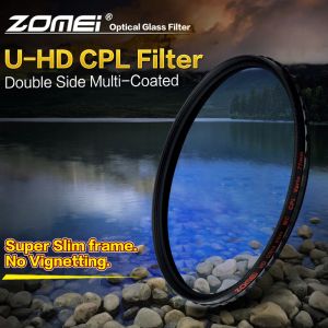 Filtreler Zomei HD Optik Cam CPL Filtre İnce Çoklu Düzenli Dairesel Polarizör Polarizasyon Lens Filtresi 40.5/49/52/55/58/62/67/72/77/82mm