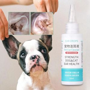 Düzelticiler Pet Kulak Temizleyici Pet Kulak Fazla Saç Çıkarma Toz Sağlıklı Bakım 60ml Evrensel Köpek Kulak Temizleme Köpekler için Kulak Temizleme Çözümü