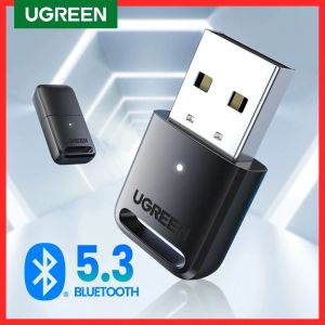 Мыши Ugreen USB Bluetooth 5.3 5.0 Адаптерный передатчик Adr Dongle ПК беспроводной передача для динамиков наушников Bluetooth мышь