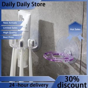 Diş Fırçası 1 PCS SELFAKİYE Duvar Montajı Diş Macunu Dispenser Diş Fırçası Tutucu Depolama Squeezer Tıraş Tutucu Banyo Rafları Ev için
