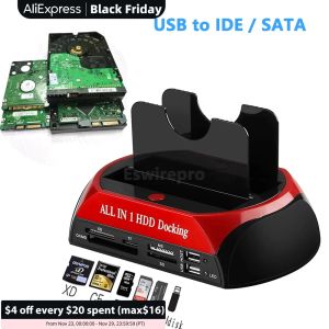 Коробки USB для SATA IDE HDD с считывателем карты USB жесткий диск Dock Station Внешний корпус HD Externo SSD в USB -коробку