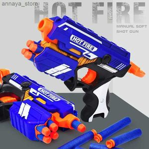 Gun Toys Mife Bullets Руководство по 2-в-1 игрушечное пистолет Eva Bullets Foam Dart Launcher Parent Child Interactive Toy Outdoor CS Propl2404