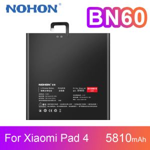 Power Nohon Battery Bn60 для Xiaomi Pad4 Mi Pad 4 таблетки батареи высококачественная литий -полимерная замена Bateria 5810MAH