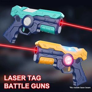 Gun Toys Kids Laser Tag Tog Guns Электрический инфракрасный пистолет для детской лазерной битвы боевые игры игрушки оружия пистолеты для мальчиков для мальчиков на открытом воздухе Gamesl2404
