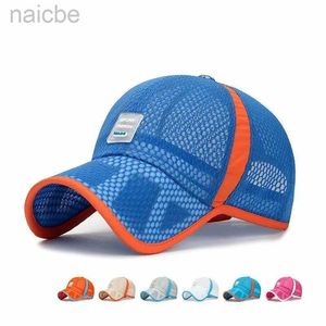 Kapaklar Şapkalar Yeni Çocuk Beyzbol Kapakları Bebek Kız Sun Hat Visor Boys Snapback Casquette Gorras Kids Yaz Nefes Alabilir Mesh Cap D240425