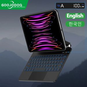 Гуоджодок магический корпус для iPad Pro 11 129 12 9 Air 5 4 109 Bearlight LCD -дисплей Smart Cover Korean 240424