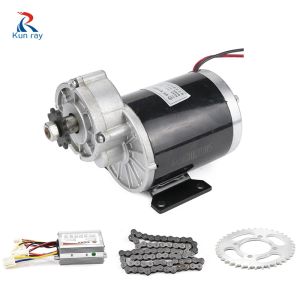 Зубная щетка MY1020Z 24V 450W DC Crated Motor с 24 В 500 Вт контроллер кисти 420 38T зуб 77Link Цепный цепь Электрический трицикл DIY Motor Kit