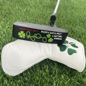 Kulüpler Golf Putter Lucky Clover Green uzunluğunda 32/33/34/35 inç Headcover Limited Edition