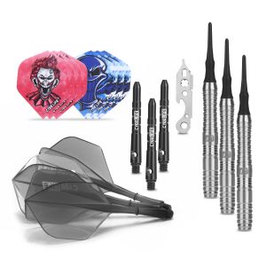 Dart Cyeelife% 90 Tungsten Yumuşak Uç Dart 18g Taşıma Kılıfı ile Alüminyumplastik Şaftlar+Alet+30 Puan, Yarışma Pro Dart Seti