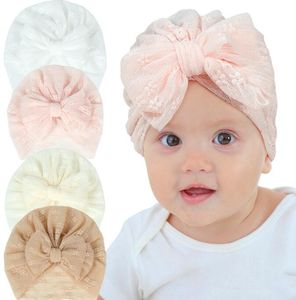 Ins Baby Çocuk Bows Şapkalar Yaz Toddler Kızlar Dantel İleal Beanie Cap Güzel Prenses Saç Aksesuarları Bebek Headwrap Türban Yumuşak Yenidoğan Şapka