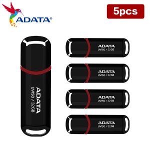 Приводы Adata USB Flash Drive 64 ГБ USB 3.2 Pen Drive 5pcs 10pcs 20pcs 32 ГБ UV150 Pendrive Red Flash Drive для компьютера U Disk