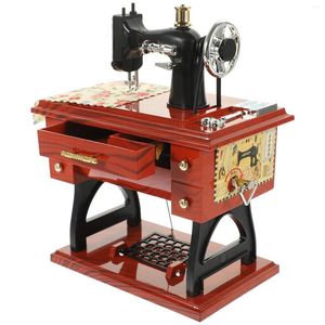 Dekorative Figuren Vintage Music Box Sewing Musical Toy Machine Sartorius Modell spielen kreatives Geschenk