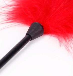 1pc Flirting Feather Black Feather Flirting Whip Sex Toys Flirt Soft Flogger для пары для взрослых секс -продуктов C18112701265C62888106