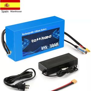 Не устанавливает налог на Eu Ebike Battery 48V 52V 30AH 15AH 20AH 1000W 2000W 18650 Взрослые e Bike Lithium Ion Bateria Pack Electrica Batteri