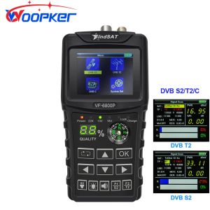 Finder Woopker VF6800P Digital Sat Finder Combo Support DVB T2/S2/C SAT Finder Спутниковое телевидение TV -приемник DVBT2 Signal Tuner