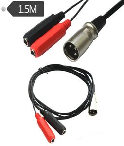 3PIN XLR мужского до двойного 14 -х кекут 635 мм женского разъема Audio Y кабельный шнур 15M86800196874641