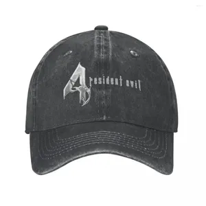 Ball Caps Resident Evil 4 Game Logo Logo Trucker Accessories Vintage Persessed Pashed Re4 Cacquette Dad для мужчин.