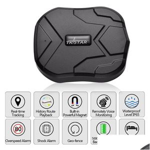 Araba GPS Aksesuarları TK905 Dörtlü Bant Tracker 5000mAh Uzun Yaşam Pil Bekleme Güçlü Manyetik Su Geçirmez Gerçek Zamanlı İzleme Cihazı VEŞ OTVGB