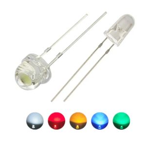 LED 5V 12V 5mm 3mm 3mm Bead SMD F5 F3 Şapka/Yuvarlak Lamba Dip LED USB Araba Açık Beyaz Kırmızı Yeşil Mavi Sarı Çip 10 PCS
