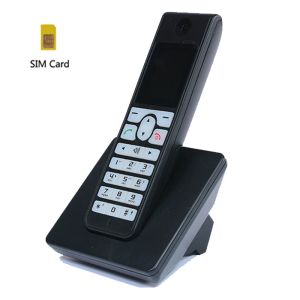 Аксессуары беспроводной телефон GSM 850/900/1800/1900 ГГц SIM -карта беспроводной телефон с SMS -подсветкой красочный экран Фиксированный телефон для дома