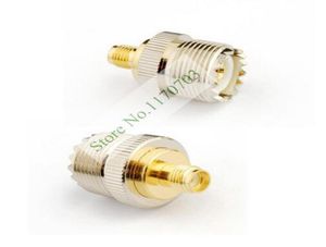 50 PCS RF coaxial coaxial adaptador SMA fêmea para UHF fêmea SO239 SO239 Conector5560775