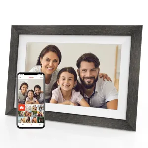 Quadro quadro de 32 GB de armazenamento de 10,1 polegadas Wi -Fi Smart Digital Photo Frame IPS IPS HD LCD Touch Screen Mountable Autorotate Fácil configuração