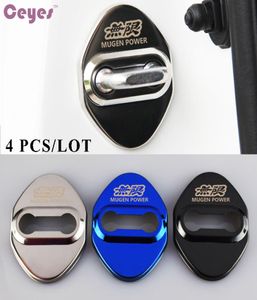 Замок автомобиля Дверной Замок Mugen Emblems Значки для Honda Civic CRV Accord hrv Jazz City Car Accessories Logo Door Lock Protector 4pcslo7687598