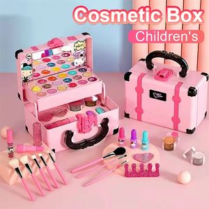 Kids Makeup Kit Tell Play Make Up Set Speable Cosmetic Princess Toys для 312 -летних девочек подарка на рождественский день рождения 240416