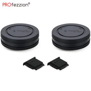 Аксессуары 2 Pack E Mount Cap Cap Cover Aper Lins Cap для Sony A6000 A5100 A6100 A6300 A6400 A6500 A6600 ZVE10 A7C A7 A7II A7III A7IV