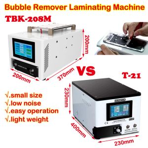 TBK-208M T21 Çok Fonksiyonlu OCA Laminator LCD Ayrılık Kabarcığı Çıkartma Mobil Telefon Ekranı için Laminasyon Makinesi 220V onarımı