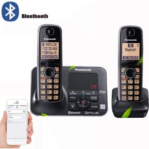 Аксессуары цифровой беспроводной телефон с Bluethooth ответом машины Handfree Voice Mail Backlit LCD Беспроводной телефон для Office Home Black