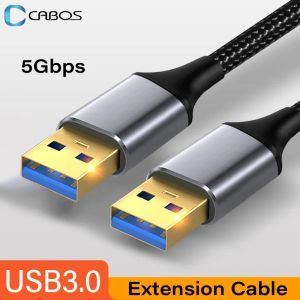Аксессуары USB Extension Cable USB 3.0 Кабель 5 Гбит / с USB3.0 Extender шнур для Smart TV PS4 PS3 Xbox One SSD.