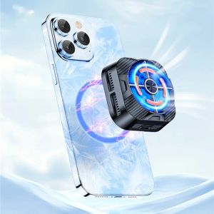 Soğutucular Yeni Cep Telefonu Manyetik Yarı İletkenli Peltier Radyatör X79 BackClip Soğutma Oyunu IOS Android Soğutma Fanı için Soğutucu X94