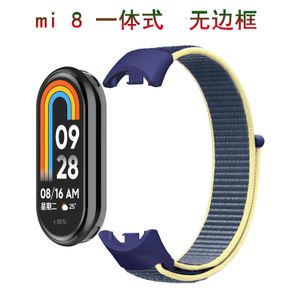 Нейлоновый плетеный ремешок для Xiaomi 8 7 6 5 4 3 Mi Watch Band Loop Loop Bristant Rainbow Bracelet пластиковый рамка самая низкая цена