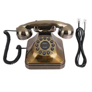 Aksesuarlar kordalı antika telefon döner kadran ev telefon antika eski moda ev telefon klasik vintage telefonlar ev dekorasyon