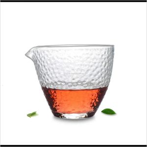 Tazze da bar da bevande cucina, giardino da casa da pranzo1 x 270 ml cha hai in stile giapponese resistente al calore di vetro brocca di vetro tazze a goccia