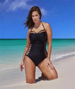 Yaz artı bikini yular boyun fırçası ızgara tasarımı siyah karanlık lacivert tek parça mayolar 5749928 ile ucuz iç çamaşırı setleri