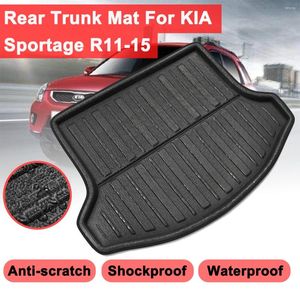 Halılar Araba Stil Aksesuarları Boot Liner İç Arka Kat Bagaj Kia Sportage için Kargo Su Geçirmez Mat 2012 2012 13 14 2024